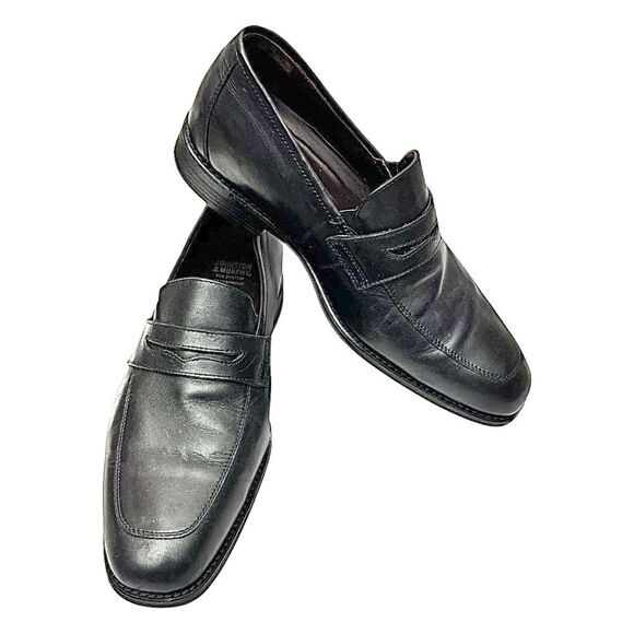 Johnston & Murphy Shoes Mens 10 M Sheepskin Black XC4 Waterproof Loafers 15-2045 main image 9